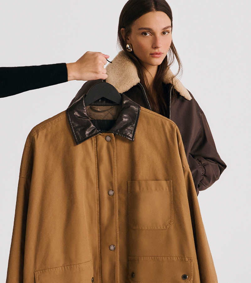 Wattierte Canvas-Jacke