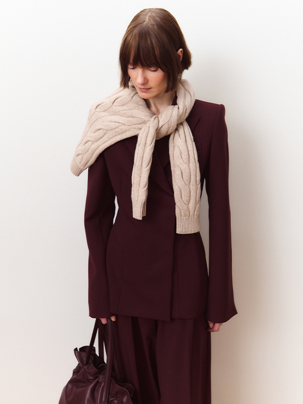 Jacke aus Gabardine