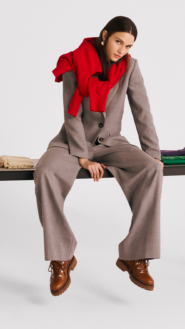 Blazer mit steigendem Revers