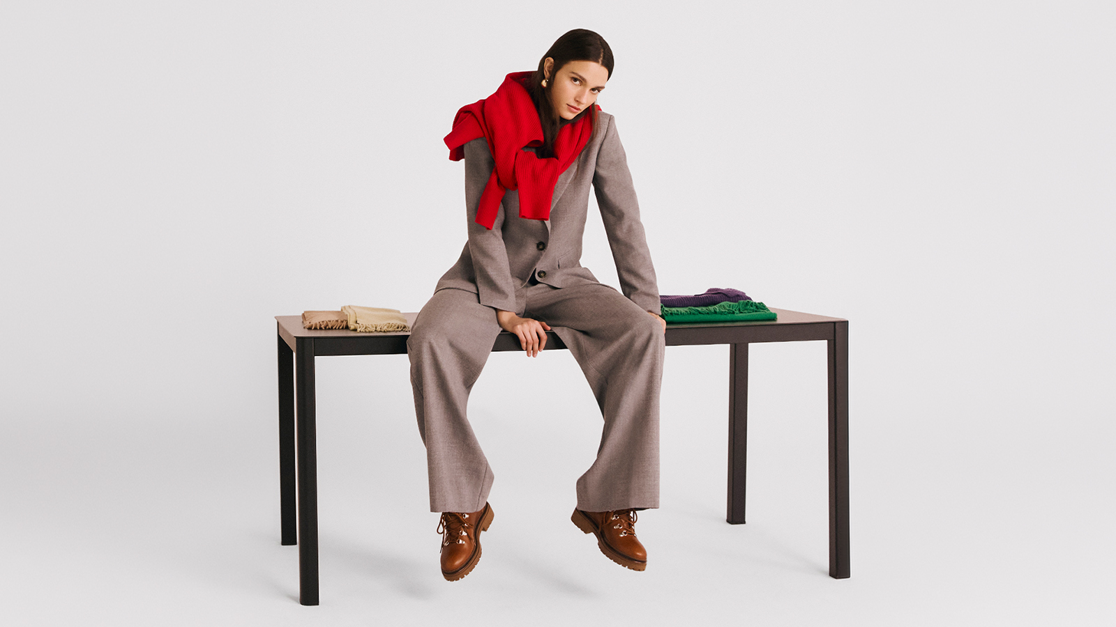 Blazer mit steigendem Revers