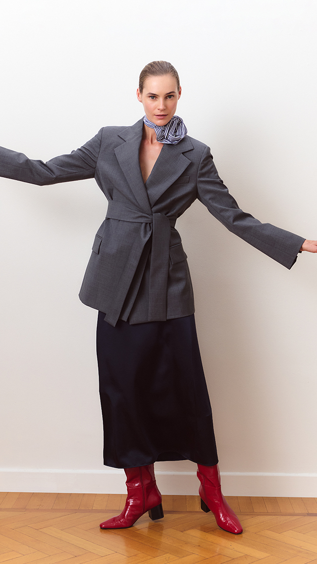 Jacke mit Gürtel