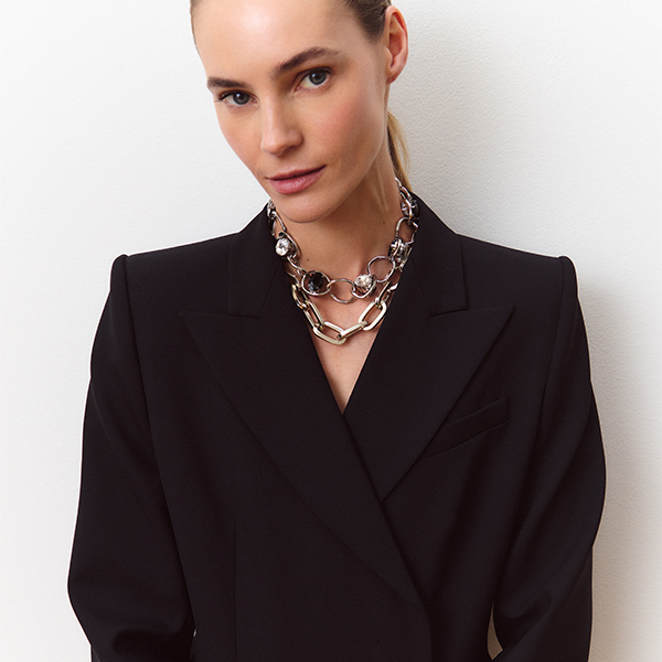 Jacke aus Gabardine
