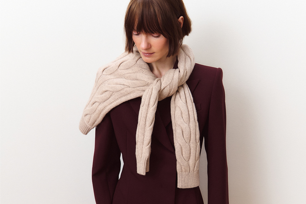 Jacke aus Gabardine